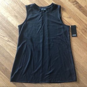 Jones New York Women’s Sleeveless Crewneck A-line Top Size Small in Black